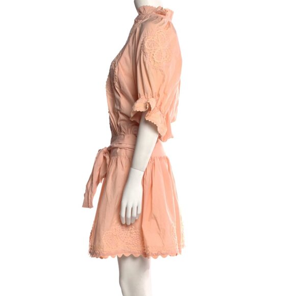 Juliet Dunn A-Line Dress Peach - Picture 2 of 6